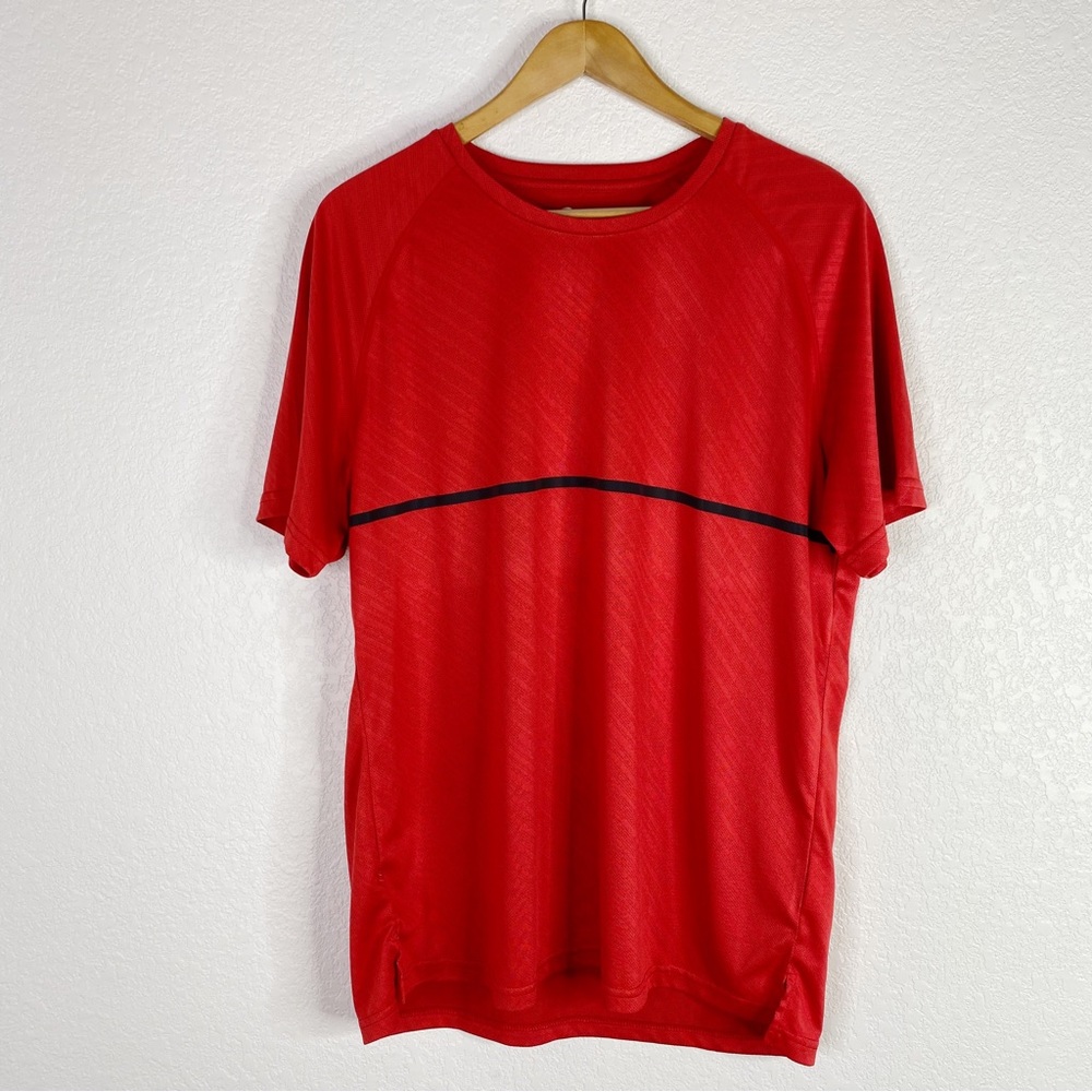 Zyia Active Red Short Sleeve Athletic Workout Shirt